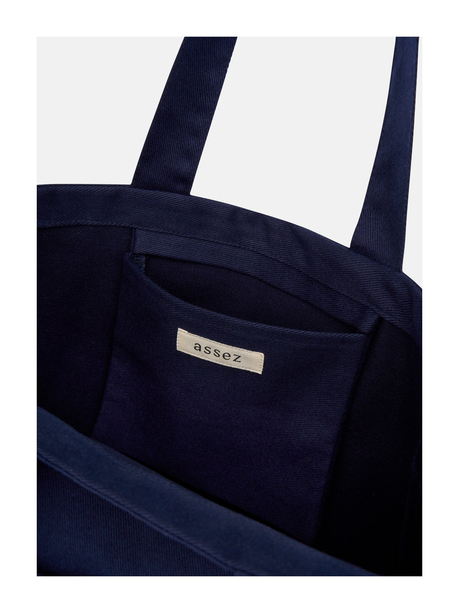 Bateau Midi Lacivert Tote Bag – ASSEZ | ISTANBUL
